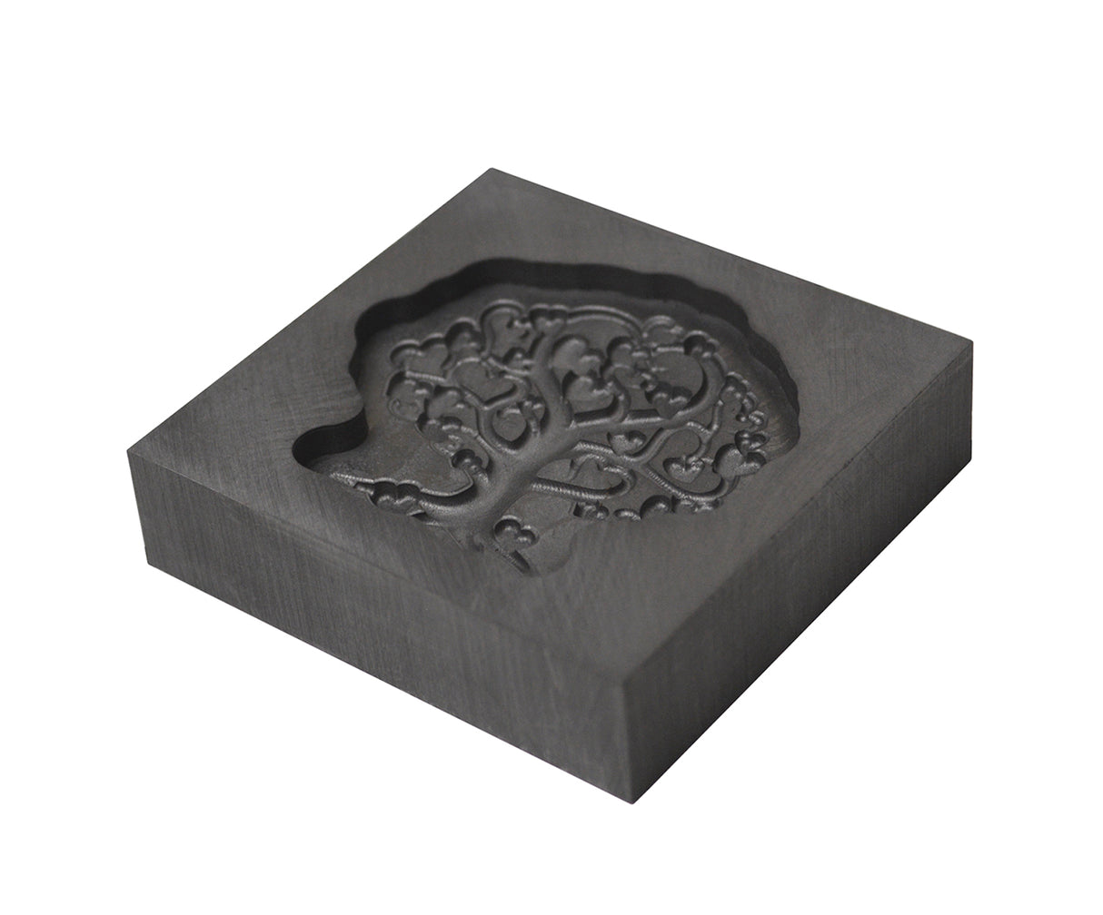 Small - Tree of Love 3D Graphite Ingot Mold by PMC Supplies