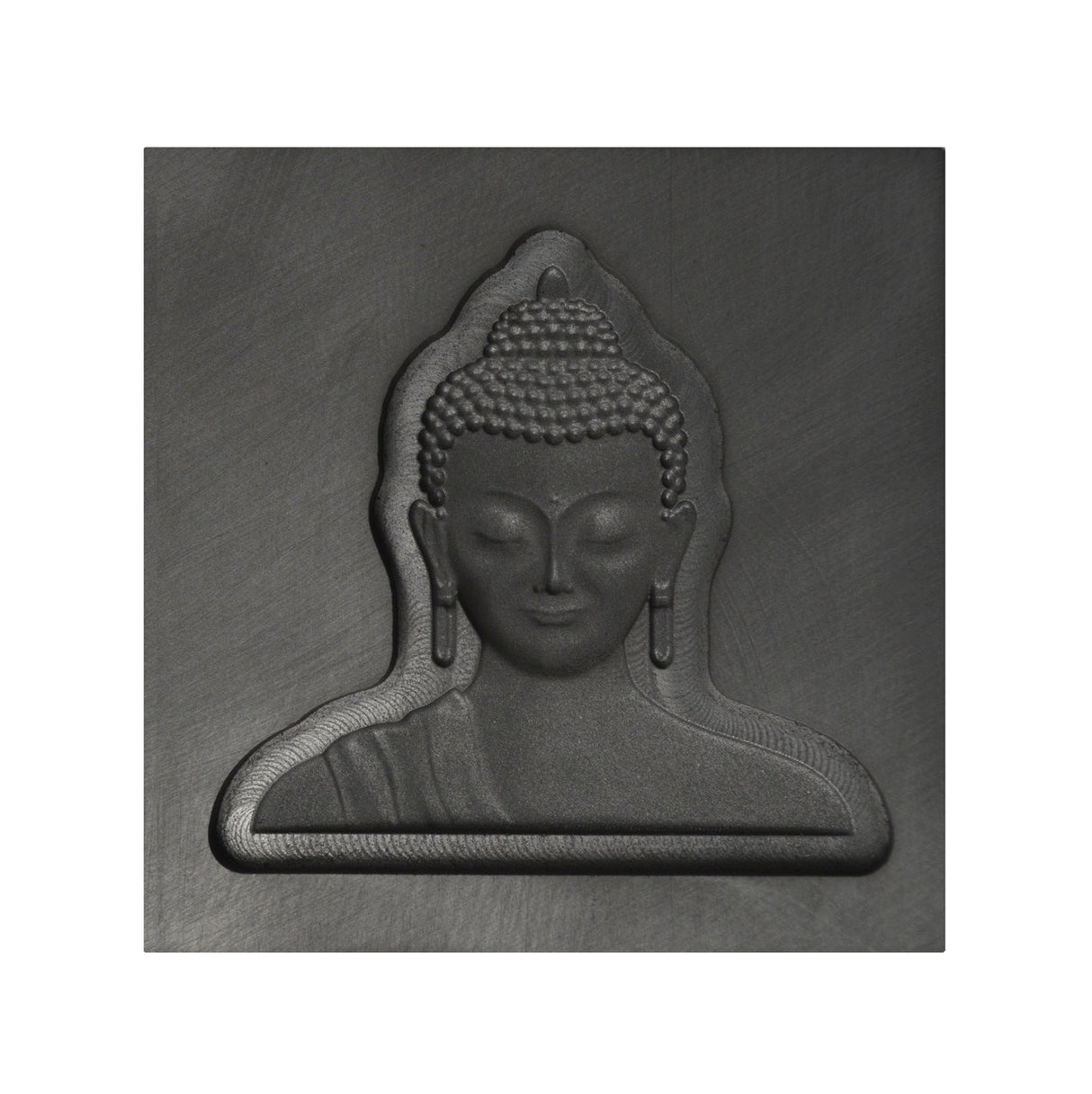 Medium Buddha Head 3D graphite ingot mold for detailed metal casting