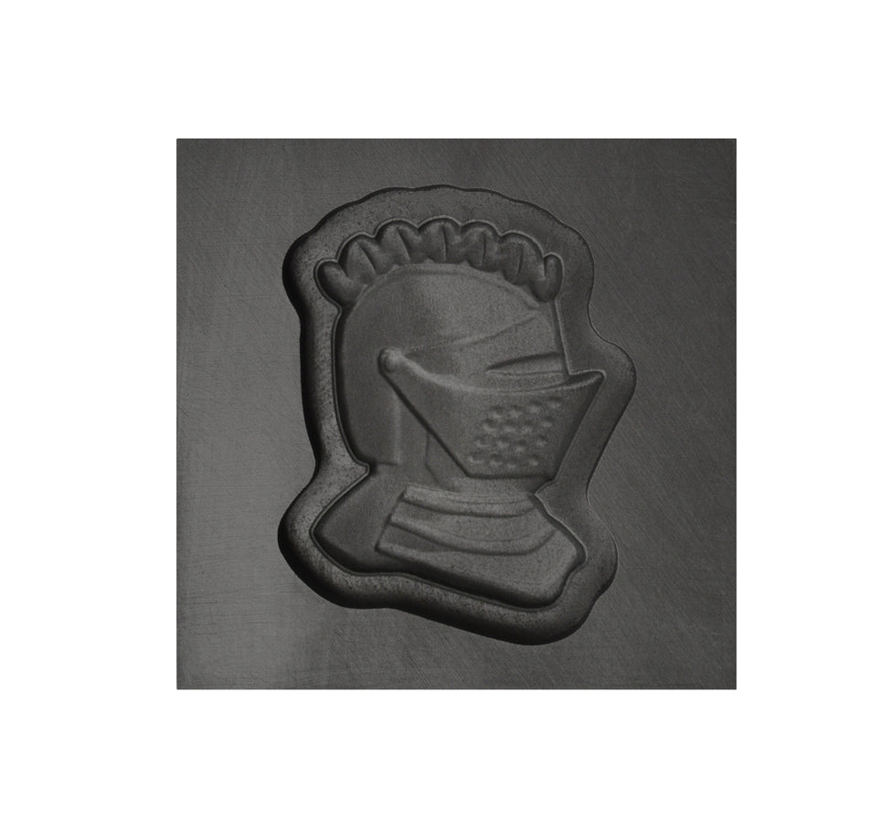 Small - Knight Helmet 3D Graphite Ingot Mold by PMC Supplies