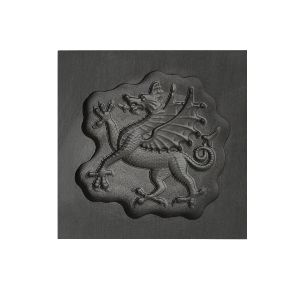 Small - Flourish Dragon 3D Graphite Ingot Mold by PMC Supplies