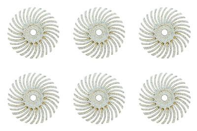 3M RADIAL 120 GRIT BRISTLE DISCS BRUSHES WHITE 1" BRISTLE DISC BRUSH 6pc