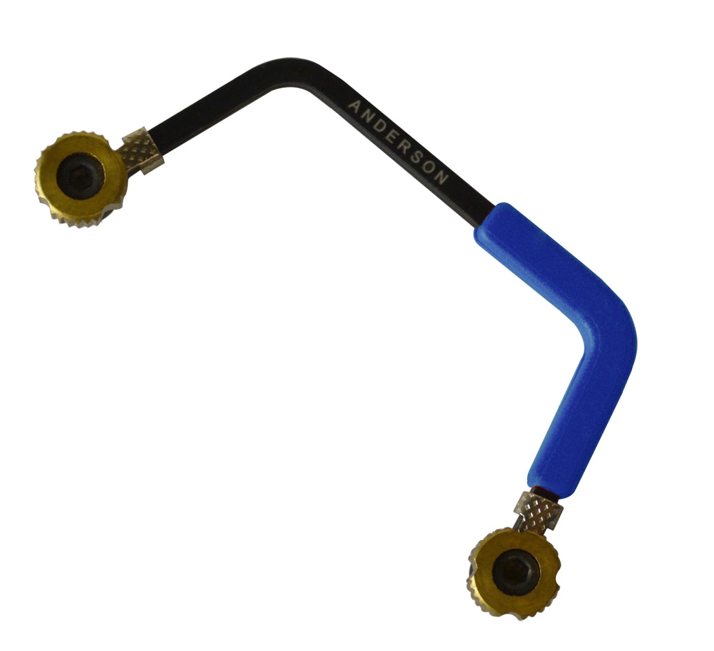 2-3/4" x 1" Anderson Micro Miniature Saw Frame - Blue by PMC Supplies