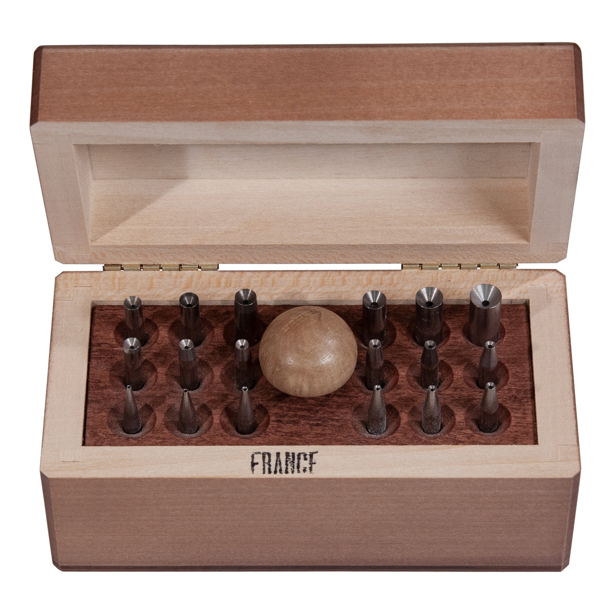 18-Piece Stone Setting Prong Pushing Burnisher Set - FRANCE by PMC Supplies