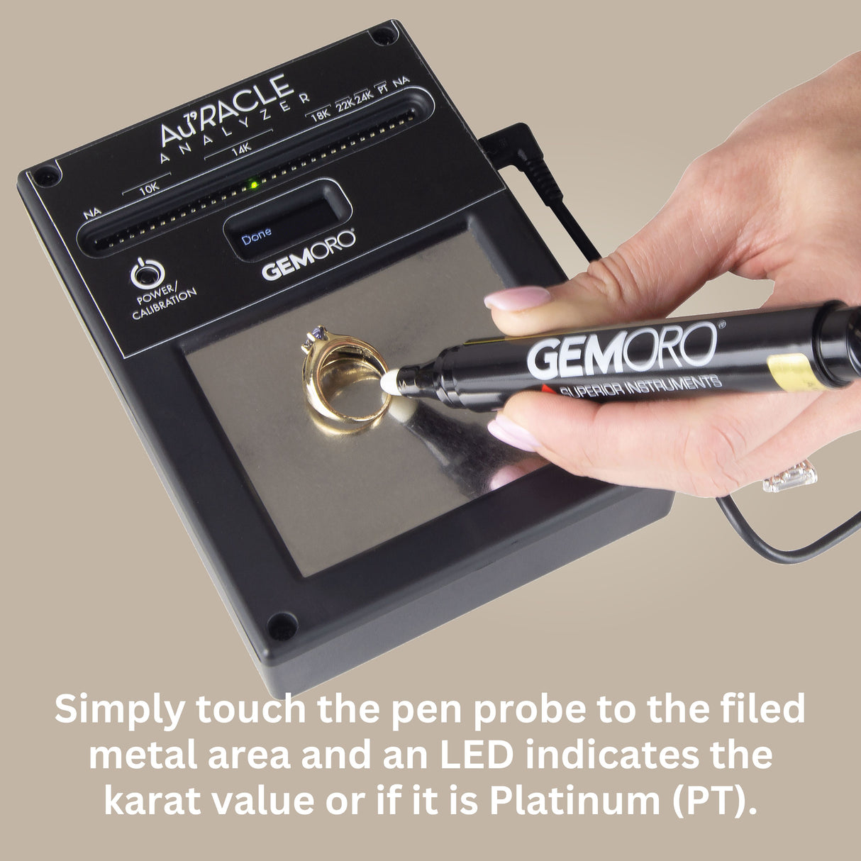 GEMORO AuRACLE Analyzer Professional Gold & Platinum Tester