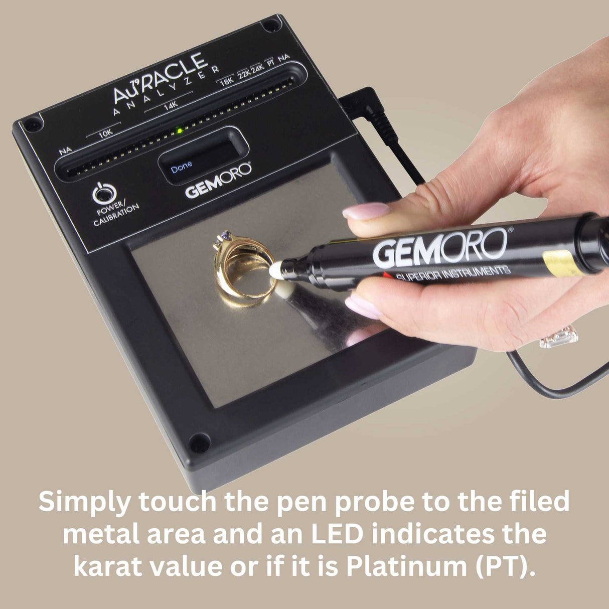 GEMORO AuRACLE Analyzer Professional Gold & Platinum Tester
