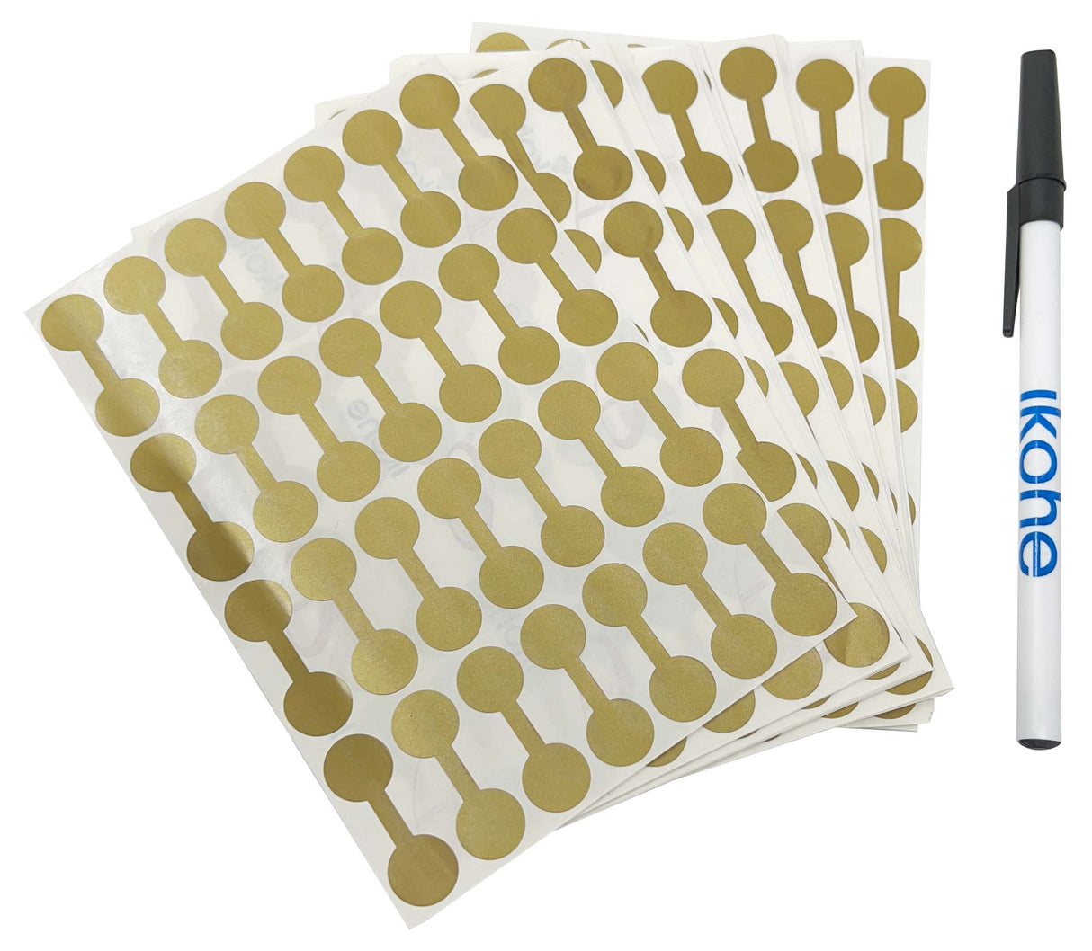 Tyvek Self-Adhesive Gold Ring Tags - 1,000/Pk by PMC Supplies