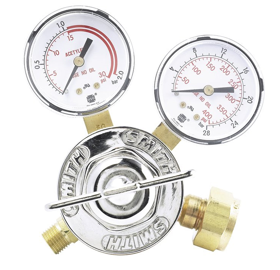 SmithAcetylene Single Stage Regulator for "B" Tanks Model 30-15-520 by PMC Supplies