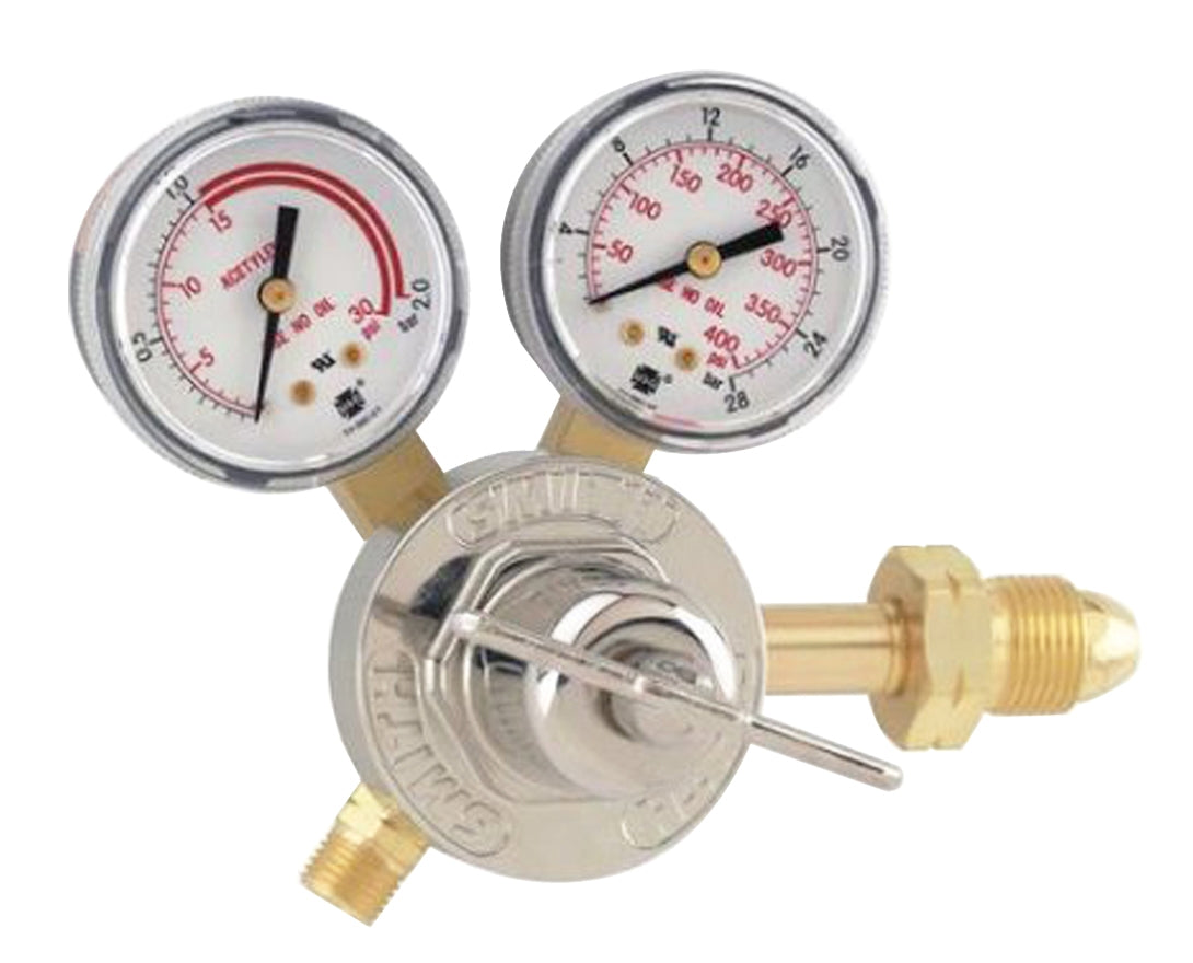 Smith LP & Acetylene Single Stage Regulator for Large Internal Threads Model 30-15-510 by PMC Supplies