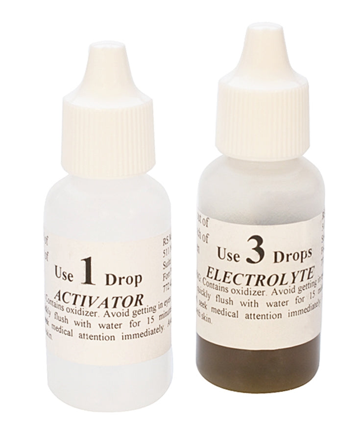 Chemical Kit for ET18 & M18 Mizar Gold Testers - Activator & Electrolyte by PMC Supplies