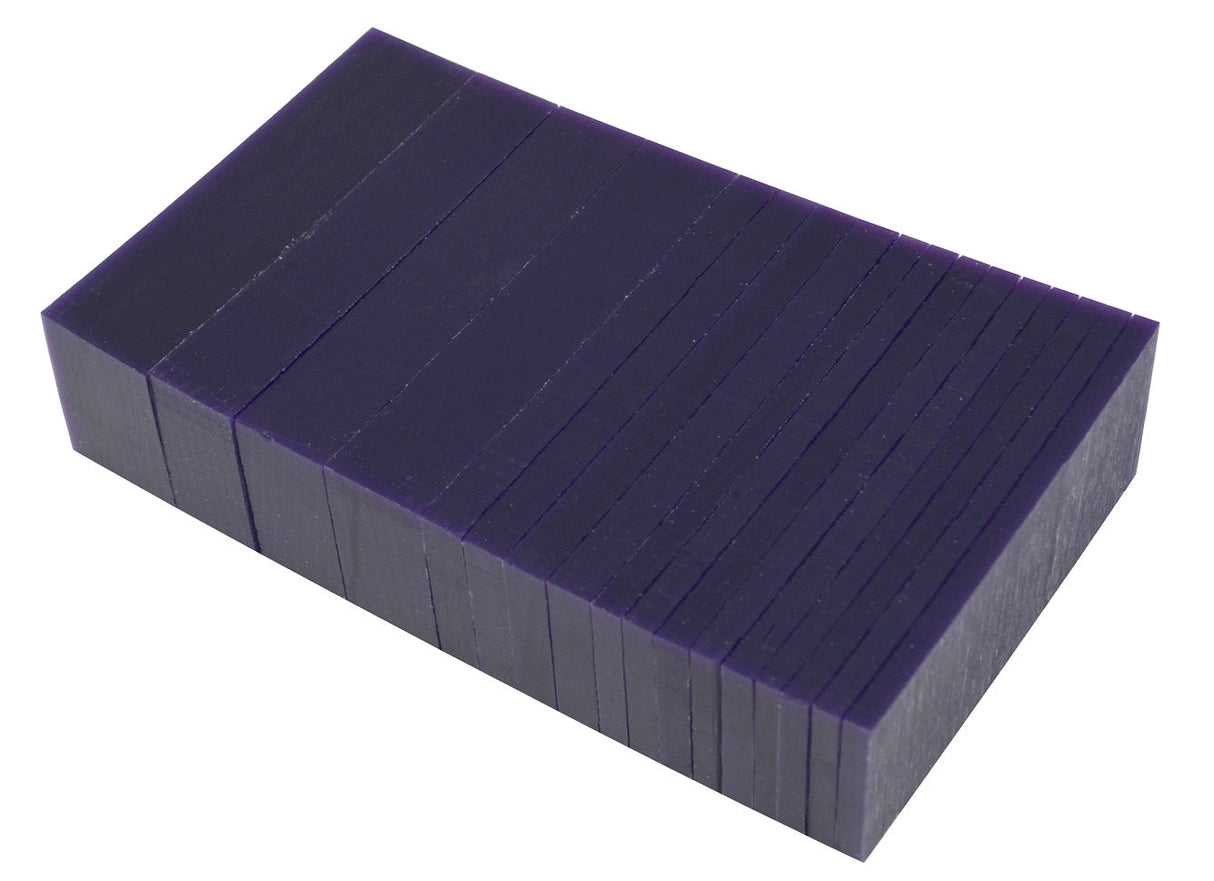 Ferris File-A-Wax purple assorted wax slices 1 lb block for carving and lost-wax casting