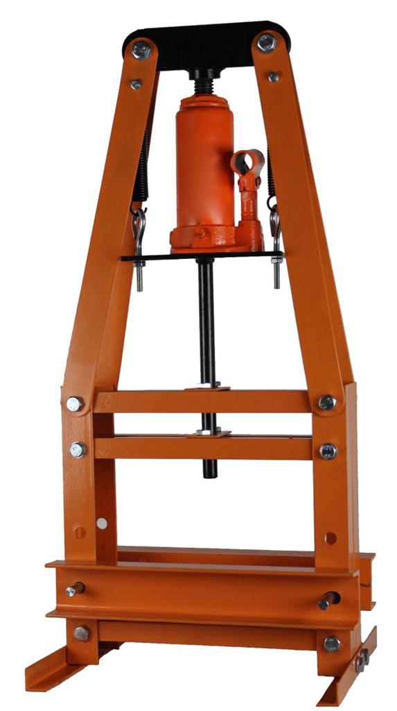 6 Ton Hydraulic Jewelers Hand Stamp Impact Press orange steel metal marking tool with hydraulic jack