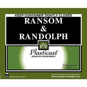 Ransom & Randolph Plasticast Investment packaging for high-temperature resin casting and lost-wax investment processes