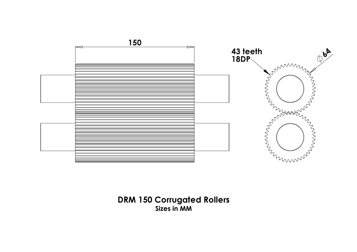 Durston DRM Corrugated 150mm Rolling Mill