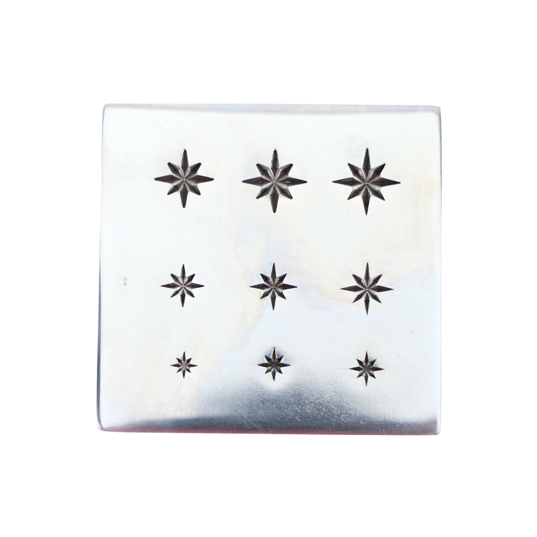 Shot Plate 9 Designs star shaped hardened steel impression dies for metal stamping jewelry craft