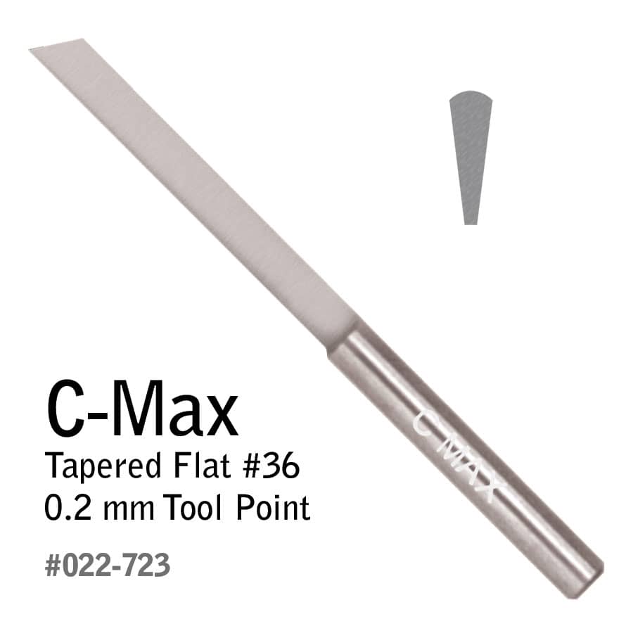 GRS C-Max Tapered Flat Graver, #36