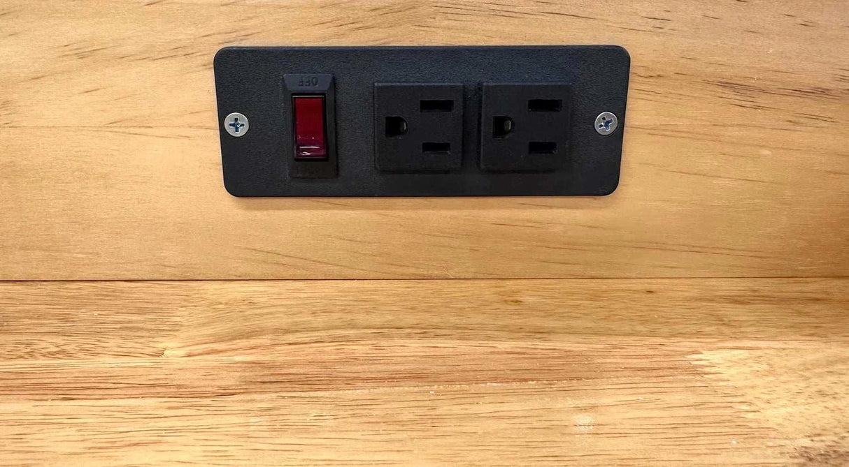 Power Outlets and USB Ports – Add On for Deluxe Solid Wooden Jeweler’s Studio Work Bench