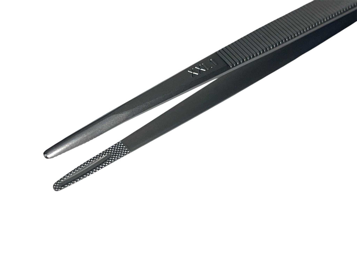 Swiss Diamond Tweezers Grooved Matte – M1 .9mm, L1 1.2mm, XL1 1.8mm, XXL1 2.4mm 🇨🇭