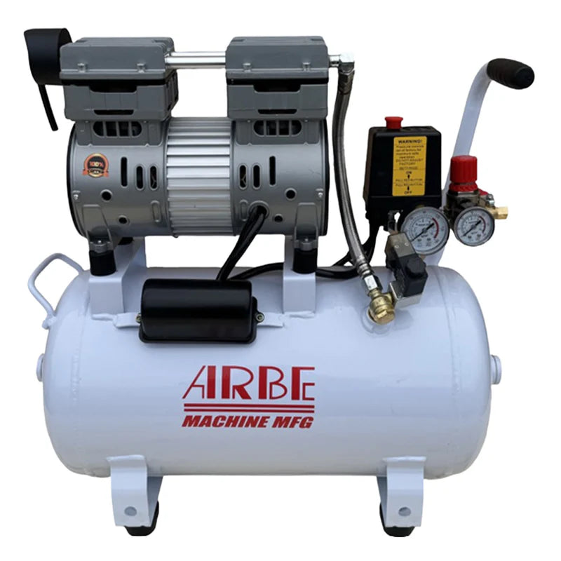 Arbe Compact 6 Gallon Oil-Free Quiet Air Compressor-110V