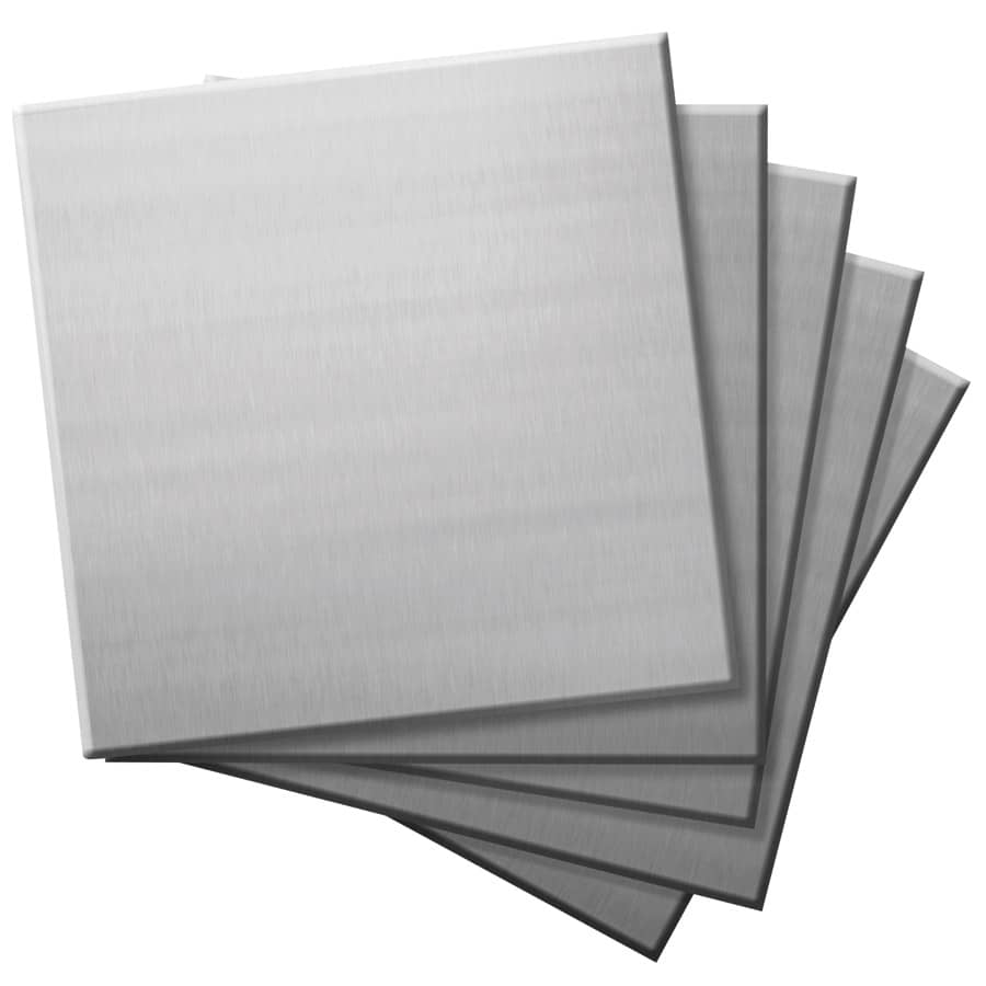 Pack of 5 GRS 001-638 steel practice plates 2x2 inches for engraving and jewelry crafting