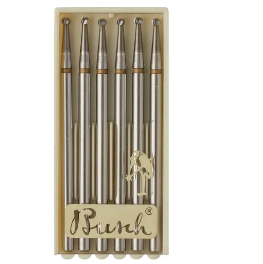 Busch® Round Burs Fig. 1 1.70mm (Pack of 6) PMC Supplies