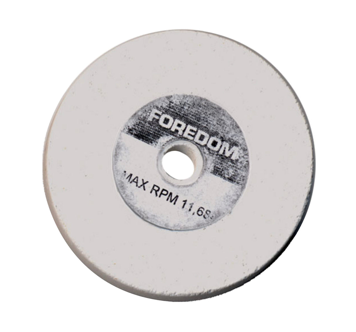 Foredom 2 inch aluminum oxide grinding wheel for metal shaping and smoothing with 11,500 RPM max speed