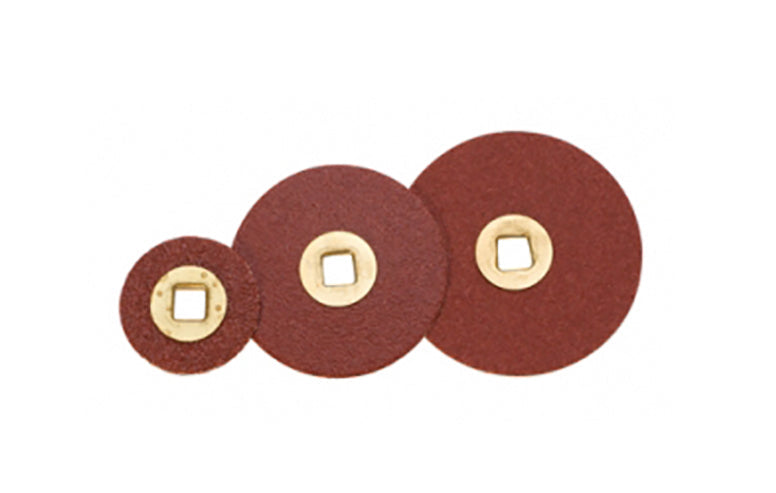 ADALOX DISCS brass center 3/4 inch medium sanding discs with aluminum oxide abrasive