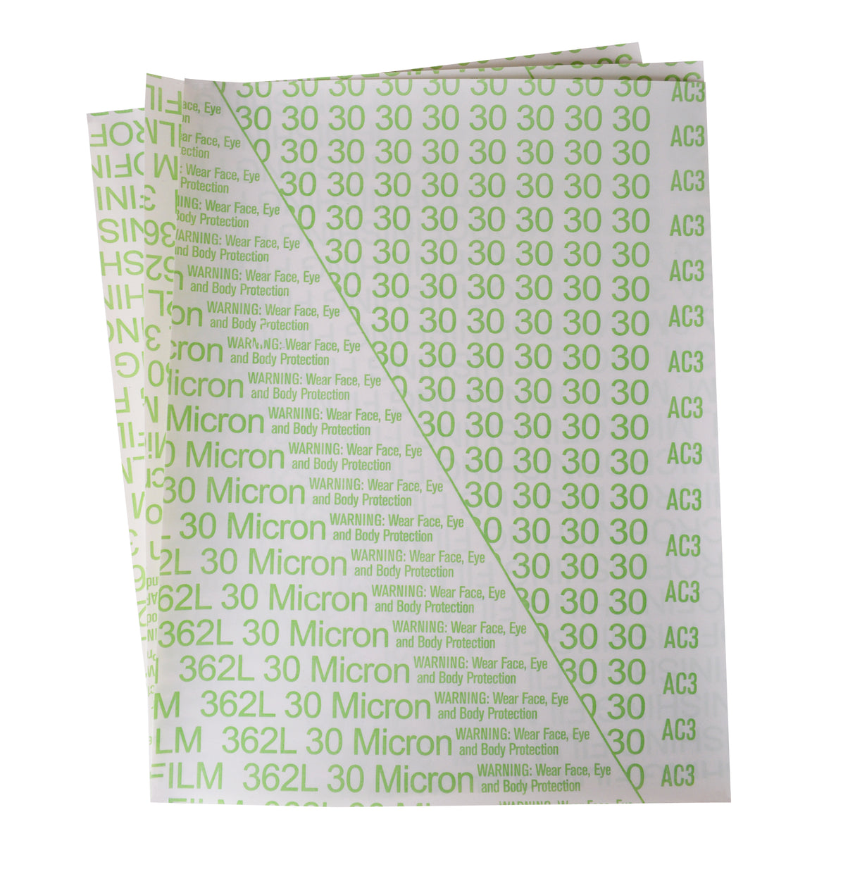 10/Pk 8-1/2" x 11" 3M Imperial Micro-Finishing Film - 30 Micron 400 Grit by PMC Supplies