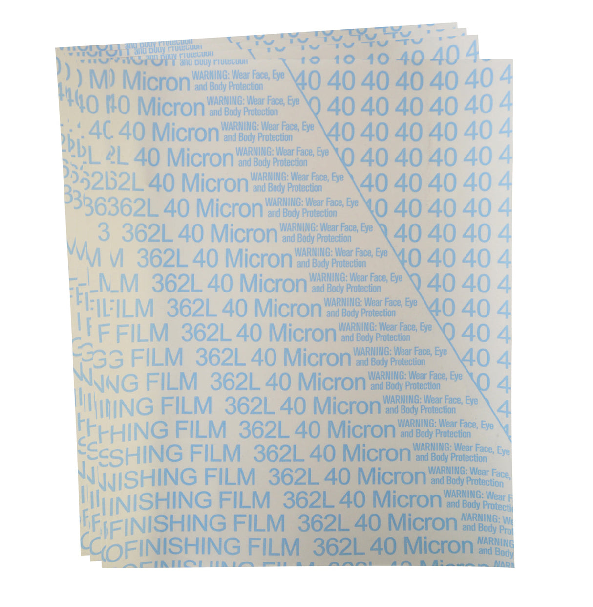 3M Imperial Micro-Finishing Film 10 pack 8-1/2 x 11 inch 40 micron 320 grit abrasive sheets for metal and plastic finishing