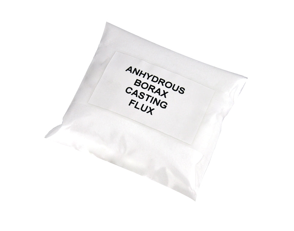 7 oz packet of anhydrous borax flux coarse powder for metal casting and deoxidizing
