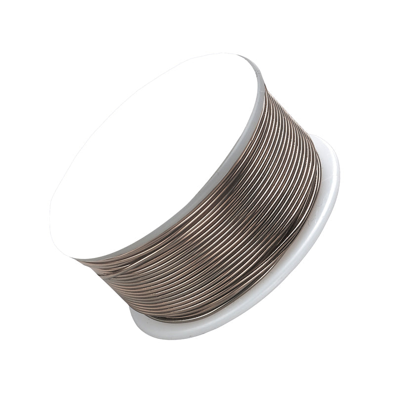 18 gauge antique brass artistic wire spool on white background