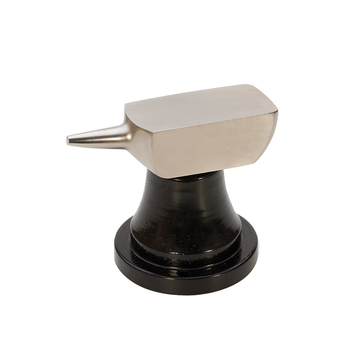 5.5 Lb Large Horn Bench Anvil with polished steel horn and stable black base for precision metalworking