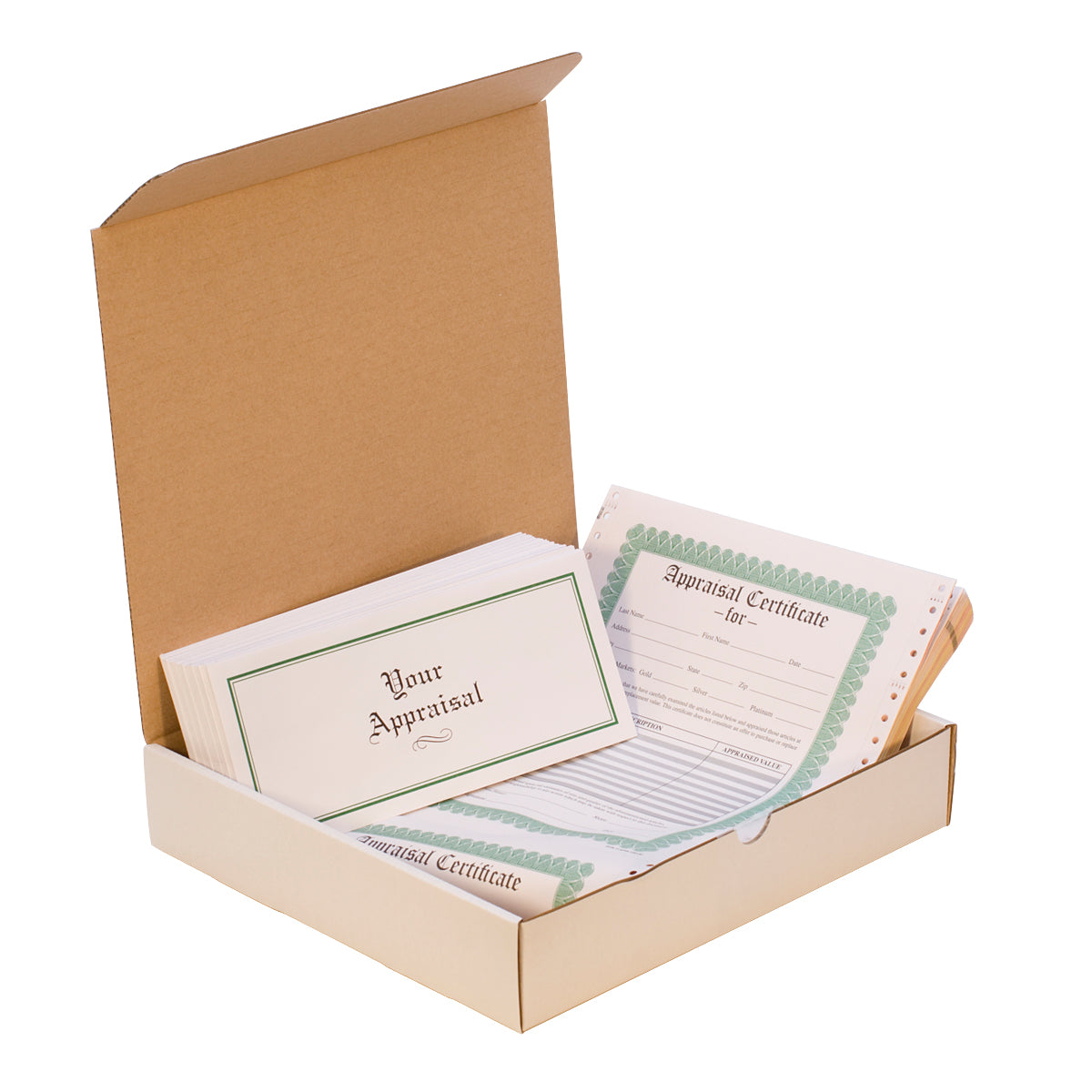Appraisal Form Pack w/ 50 Envelopes and 50 Form/Certificates by PMC Supplies