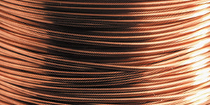 Close-up of 14 Gauge Natural Artistic Wire copper coil for jewelry making and wire bending projects