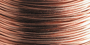 14 gauge bare copper artistic wire coil for jewelry making and crafts, 10 feet