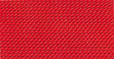 10 pack red nylon bead cord #12 for jewelry making with attached needle and durable, color-fast German Griffin weave