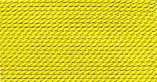 10 pack yellow nylon bead cord #6 with attached needle for beadwork projects