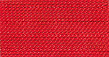 10 pack red silk bead cord #4 with needle, 6.5 feet each, German-made Griffin tight-woven durable thread for beading