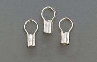 Pack of 80 Silver Plated EZ Crimp Ends by PMC Supplies