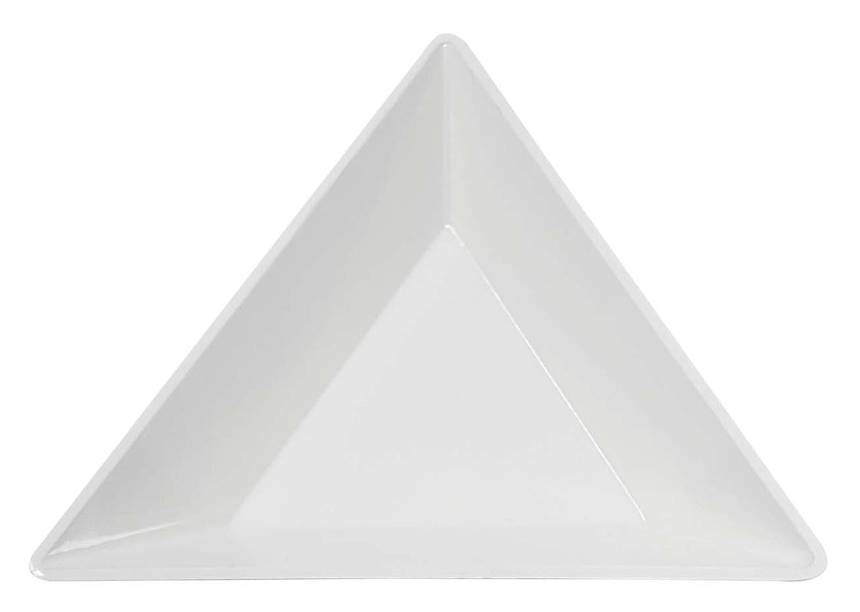 Sorting Tray Triangular White Plastic 6/PK by PMC Supplies