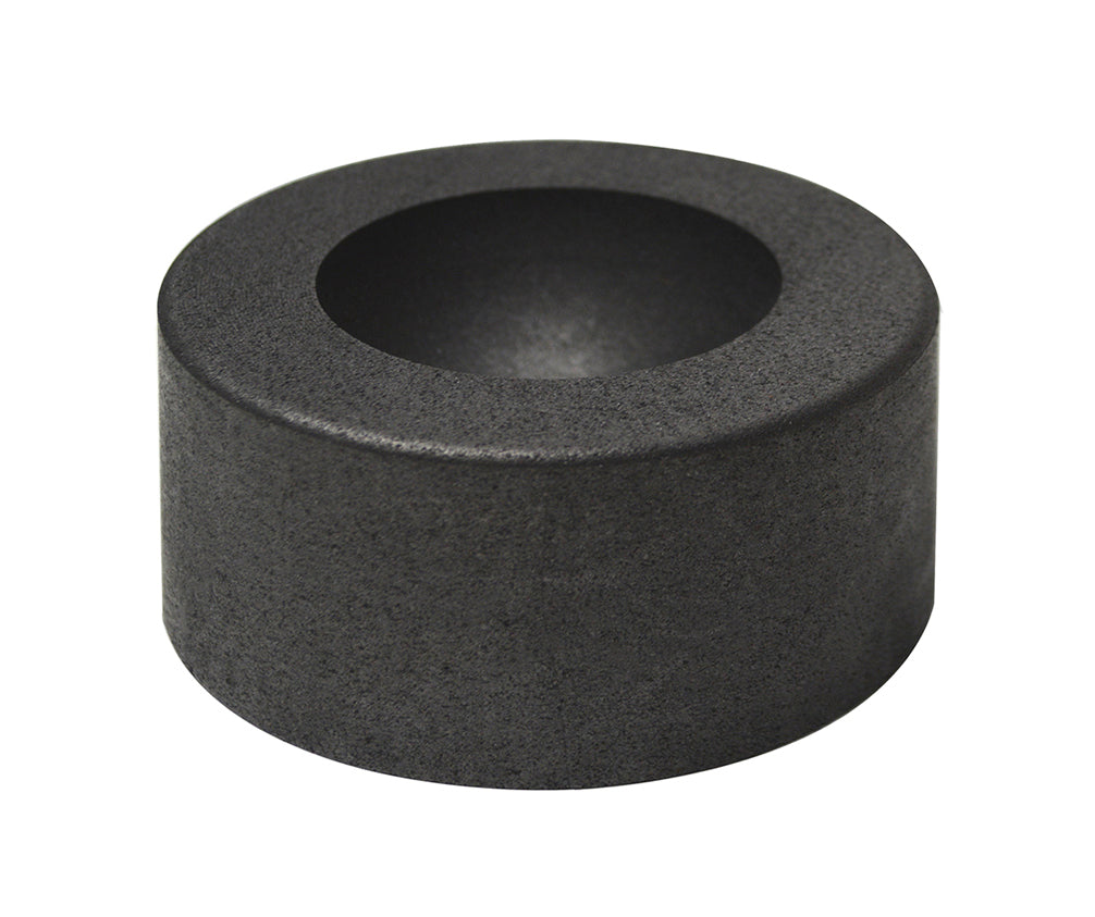 1-1/2 inch high-density graphite marble glassblowing mold for precise half-spheres