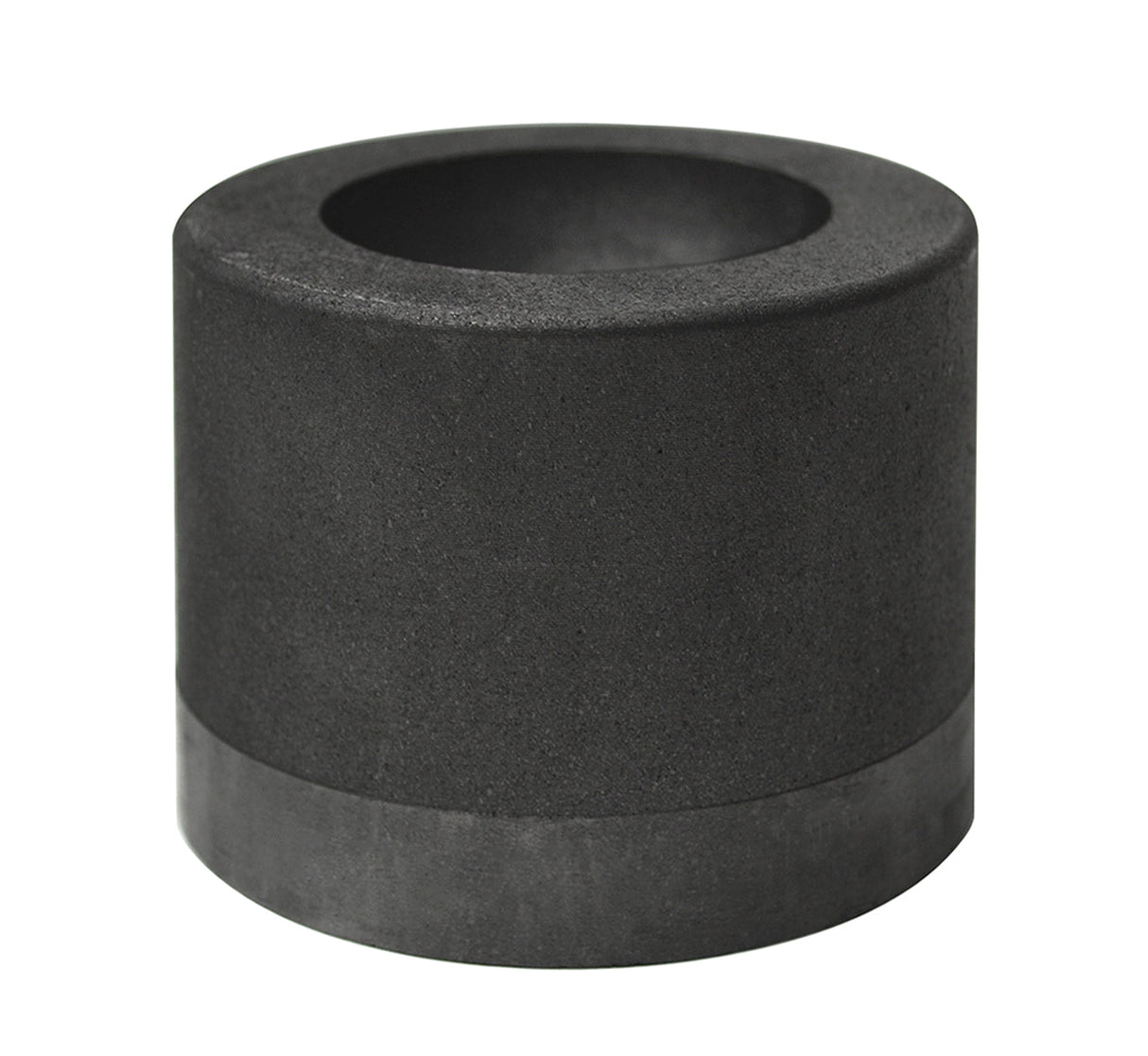 2 inch marble glassblowing mold made of high-density fine-grain graphite with smooth cavity finish for durable use in glass art studios