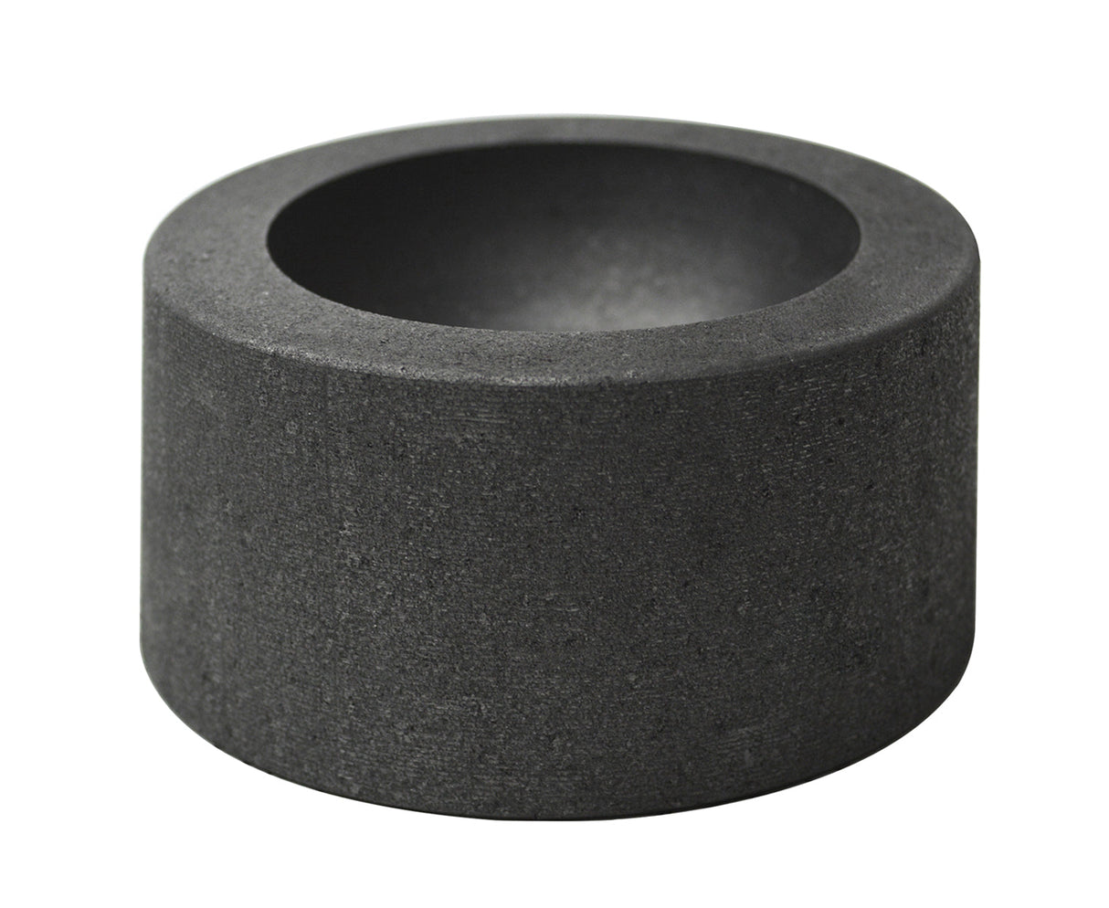 2-1/2 inch high-density graphite marble glassblowing mold for precise heat-resistant shaping