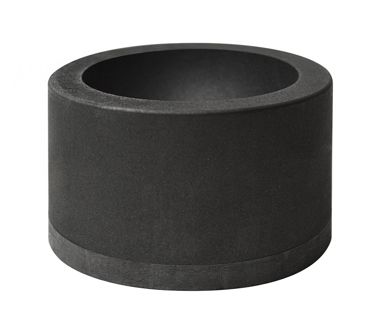 3-1/4" high-density graphite marble glassblowing mold with smooth cavity for precise marble-like glass art shaping