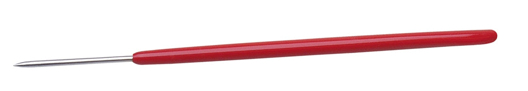 2 MM Burnisher with 2.00 mm tip and red PVC-coated handle for precise metal clay detailing