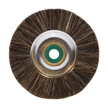 Super 1-7/8" unmounted medium brush with metal nylon green center, 12 pack for precision finishing and durability