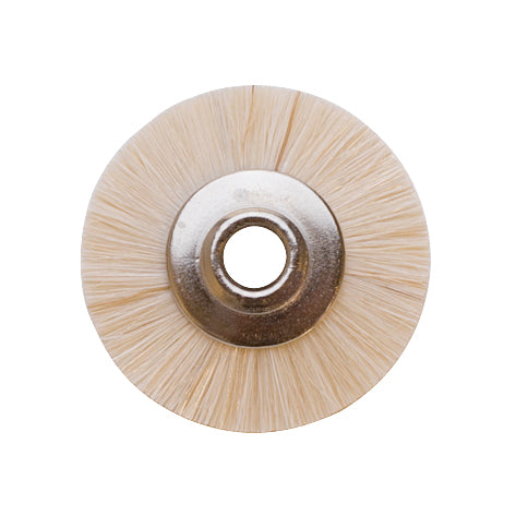 1 inch unmounted brush with extra soft bristles and 1/8 inch hole for delicate surface finishing.