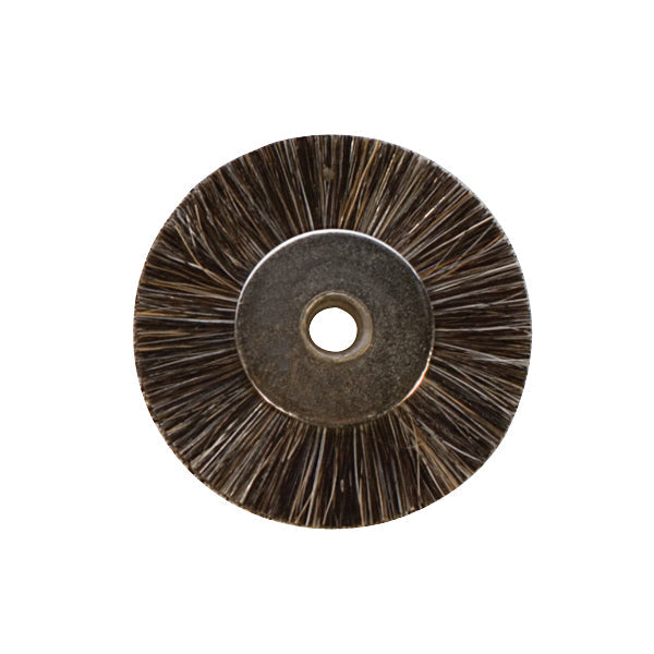 1 inch soft unmounted brush with 3/32 inch hole for delicate cleaning and custom mounting