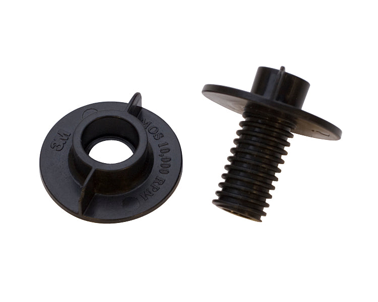 2 pack of black 3M Radial Disc Hubs for benchtop polishers compatible with POL-260.00 system