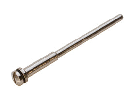 Reinforced mini mandrel with 3/32 inch shank for unmounted wheels and stones, nickel finish, screw-type design