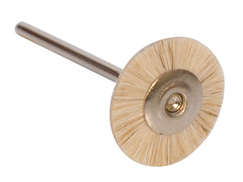 3/4-inch extra soft mounted brush with 3/32-inch mandrel for delicate cleaning and polishing